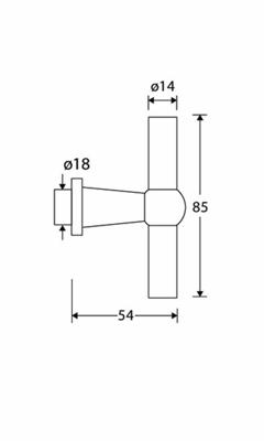 Gatdeel T Chemin de Fer 85mm MMZ