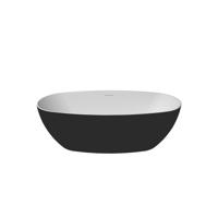 Vrijstaand Ligbad Zydra Como 170x80 cm MT Negro - thumbnail