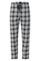 Schiesser pyjamabroek jersey grijs met ruitje - thumbnail