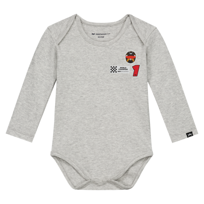 MV Romper - Longsleeve - Grijs - 74 / 80 - Max Verstappen