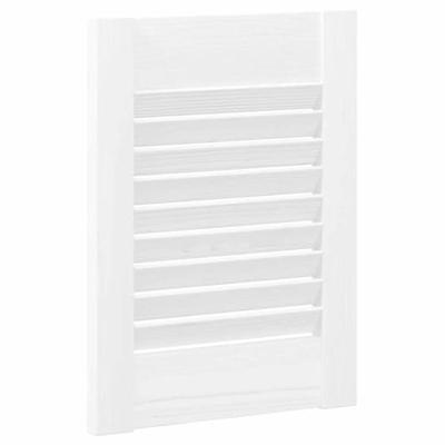 Kastdeuren louvredesign 4 st 39,5x29,5 cm wit