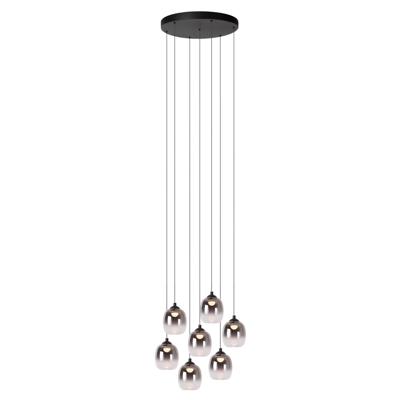Lucide TAMINO - Hanglamp - Ø 52 cm - LED Dimb. - 7x7W 3000K - Zwart