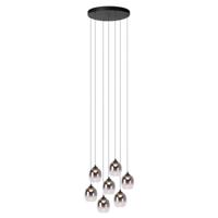 Lucide TAMINO - Hanglamp - Ø 52 cm - LED Dimb. - 7x7W 3000K - Zwart - thumbnail