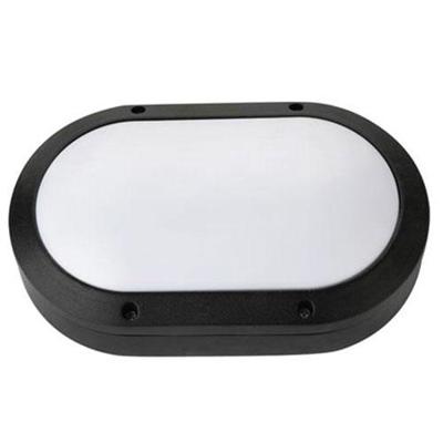 LED Buitenlamp Rapon - Mat Zwart Wandverlichting 8W 4000K Ovaal