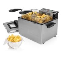 Princess 185000 Friteuse met koudezone 3270 W Zwart, Zilver (mat) - thumbnail