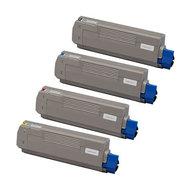 Huismerk OKI C610 (44315305-44315308) Toners Multipack (zwart + 3 kleuren) - thumbnail