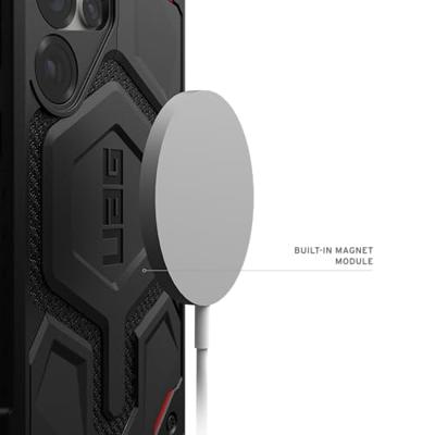 Urban Armor Gear Monarch Pro Outdoor telefoonhoes Samsung Galaxy S25 Ultra Zwart Inductieve lading, Stootbestendig