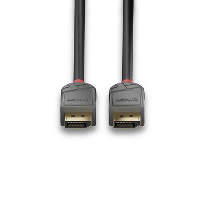 LINDY 36486 USB-kabel DisplayPort Aansluitkabel DisplayPort-stekker, DisplayPort-stekker 10.00 m Zwart