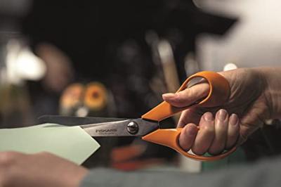 Fiskars classic universele schaar 21 cm oranje/rvs - thumbnail