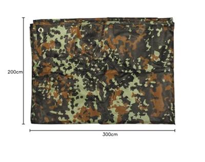 MFH - Military & Adventure 50316 Multifunctioneel zeildoek Tarp fleck 300 cm x 200 cm 1 stuk(s)