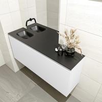 MONDIAZ OLAN 120cm toiletmeubel talc. LEX wastafel urban links geen kraangat - thumbnail