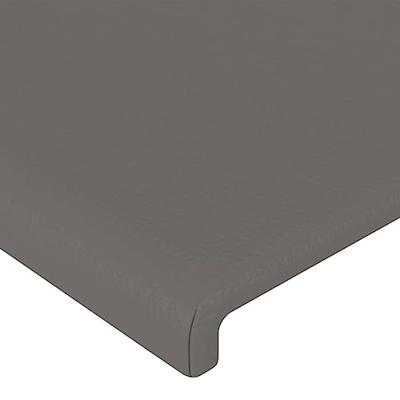Hoofdborden 2 st 100x5x78/88 cm kunstleer grijs - thumbnail