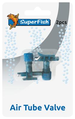 Superfish Luchtslang Kraan 2-pack - Precieze Luchtstroomregeling voor 4/6 mm Vijverslang, Eenvoudig & Duurzaam - thumbnail