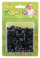 Hama strijkkralen maxi zwart, 250st. - thumbnail