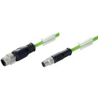 Weidmüller 1296790330 Sensor/actuator dataconnector, geassembleerd M12, M8 Aantal polen (sensoren): 4 Stekker, recht 3.30 m 1 stuk(s) - thumbnail