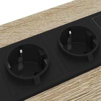 Nachtkastje 2 pcs Sonoma Eiken 40 x 31 x 60 cm Bewerkt hout - thumbnail