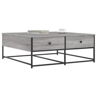 Salontafel 100x99x40 cm bewerkt hout grijs sonoma - thumbnail
