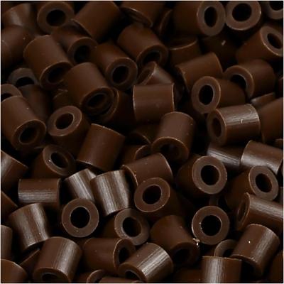 NABBI Foto kralen, afm 5x5 mm, gatgrootte 2,5 mm, medium, donkelbruin (2), 1100 stuk/ 1 doos