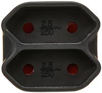 AS Schwabe 48212 Stopcontactsplitter Zwart - thumbnail