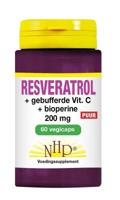 NHP Resveratrol 200mg/Vitamine C/Bioperine puur 60 Vegetarische capsules - thumbnail