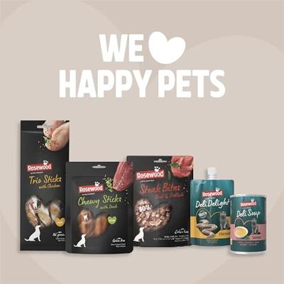 Rosewood Twisters Kip Large - Stevige Runderhuid Kauwsnack voor Grote Honden, Grote Kauwstick met Kip, Ondersteunt Gebitsverzorging, Zonder Granen en Gluten, Zonder Kunstmatige Toevoegingen, 210 g