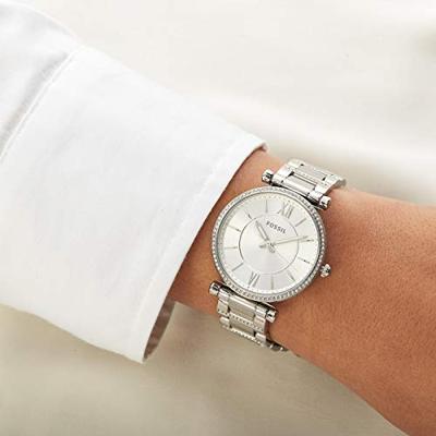 Fossil Heren Carlie Three-Hand roestvrijstalen horloge ES4341 Fossil Heren Carlie Three-Hand roestvrijstalen horloge ES4341
