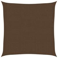 VidaXL Zonnezeil 160 g/m² 3,6x3,6 m hdpe bruin - thumbnail