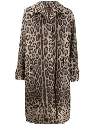 Dolce & Gabbana leopard print coat - Brown Dolce & Gabbana leopard print coat - Brown