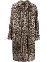 Dolce & Gabbana leopard print coat - Brown - thumbnail