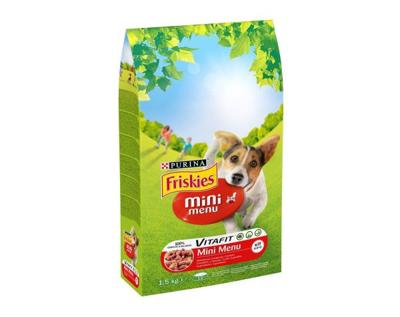 FRISKIES Mini Menu Rundvlees met Groenten - droog hondenvoer - 1,5 kg