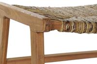 Kruk DKD Home Decor 65 x 47 x 40 cm Natuurlijk Teakboom Plastic Lichtbruin - thumbnail