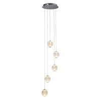 Searchlight 5-lichts hanglampAllure chroom rond - 51481-5CC - thumbnail