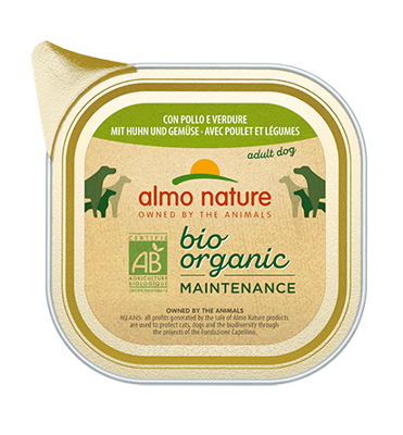 Almo Nature Dailymenu Bio Dog kip & groenten 100g