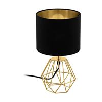 Eglo TafellampCarlton 2 goud met zwart - 95788 - thumbnail