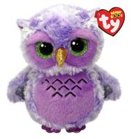 Ty Beanie boo owlivia purple owl, 15cm - thumbnail