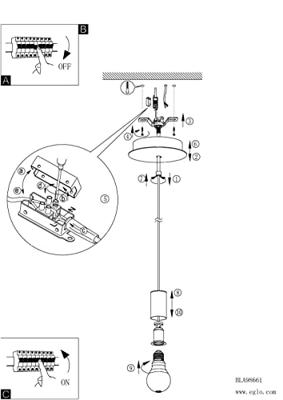 Eglo Pendel hanglampPozueta - 98661