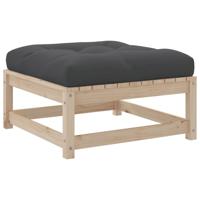 6-delige Loungeset met kussens massief grenenhout - thumbnail