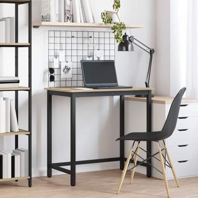 Tafel Sonoma Eiken 100 x 50 x 76,5 cm Engineered hout en staal Tafel Sonoma Eiken 100 x 50 x 76,5 cm Engineered hout en staal