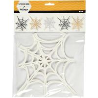 Creativ Company Spinneweb, afm 19x21 cm, 230 gr, wit, 16 stuk/ 1 doos - thumbnail