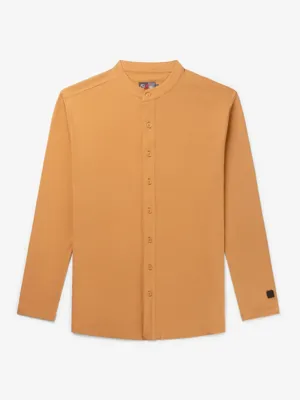 AB Lifestyle Button Up Overhemd Heren Oranje - Maat S - Kleur: Oranje | Soccerfanshop
