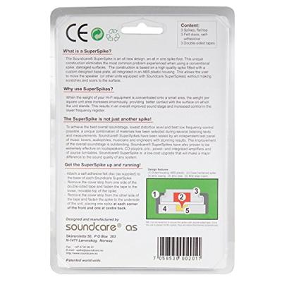 Soundcare Spike 2 self adhesive spikes