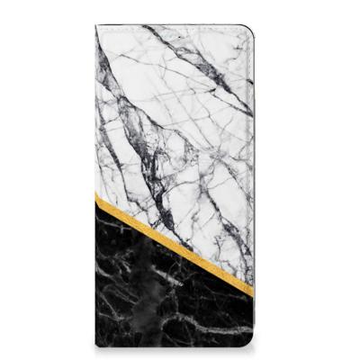 OnePlus Nord 3 | Standcase | Marmer Wit Zwart - Origineel Cadeau Man