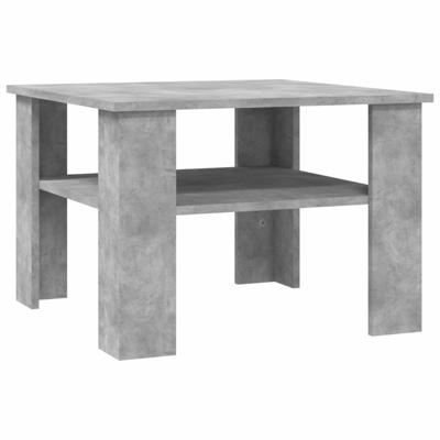 Salontafel 60x60x42 cm spaanplaat betongrijs Salontafel 60x60x42 cm spaanplaat betongrijs