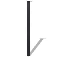VidaXL Tafelpoten in hoogte verstelbaar zwart 1100 mm 4 st - thumbnail