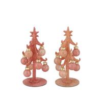 everlands kunstkerstboom Sparkly nude 15cm 2 assorti - thumbnail