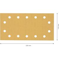 Bosch Accessories EXPERT C470 2608900947 Oscillerend schuurpapier Geperforeerd Korrelgrootte (num) 180 (l x b) 230 mm x 115 mm 50 stuk(s) - thumbnail