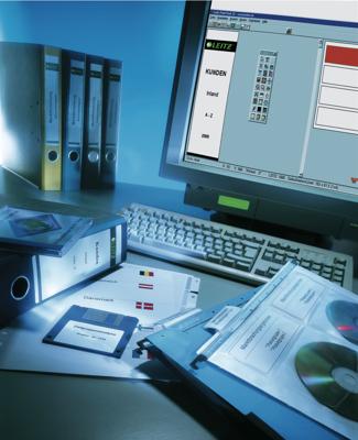 Leitz rugetiketten, voor serie 1080, ft 6,1 x 28,5 cm, pak van 75 stuks, wit