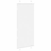 Pliss rolgordijn 100x200 cm stofbreedte 99,4cm polyester wit - thumbnail