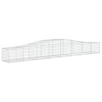 VidaXL Schanskorf gewelfd 400x50x40/60 cm gegalvaniseerd ijzer - thumbnail