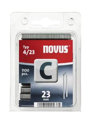 Novus Office 105106300 Nieten met smalle rug Type 4 1100 stuk(s) Afm. (l x b) 23 mm x 6 mm Novus Office 105106300 Nieten met smalle rug Type 4 1100 stuk(s) Afm. (l x b) 23 mm x 6 mm